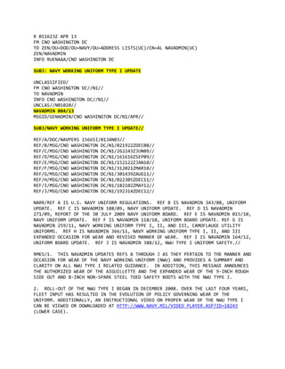 Navadmin 084 13 nwu type i update | PDF