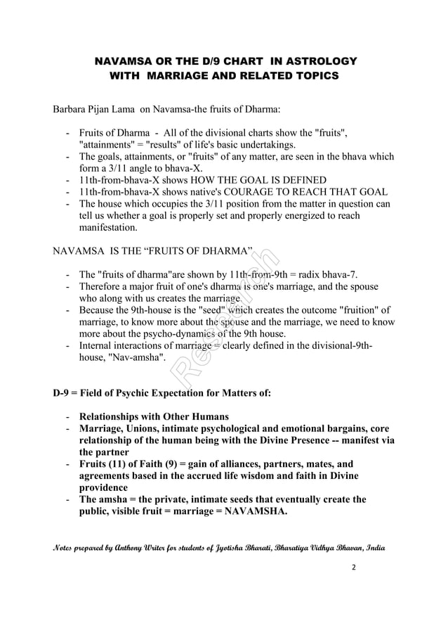 Navamsa Chart Book Pdf 