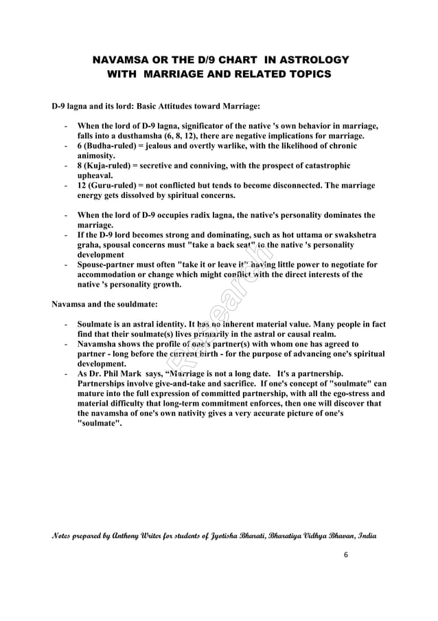 Navamsa Chart Book Pdf 