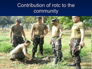 Contribution of rotc to the community 