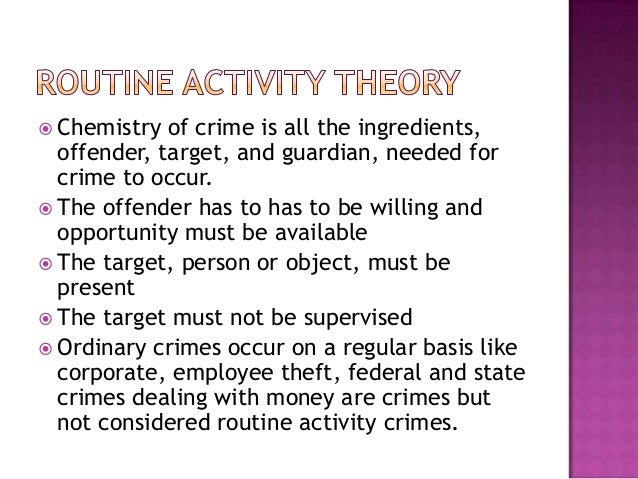 routine activities theory criminology