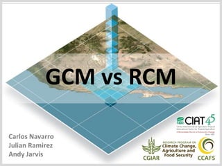 GCM vs RCM

Carlos Navarro
Julian Ramirez
Andy Jarvis
 