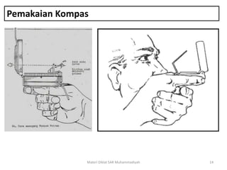 Pemakaian Kompas
Materi Diklat SAR Muhammadiyah 14
 
