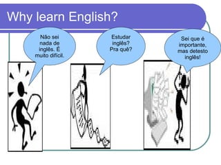 Why learn English? Não sei nada de inglês. É muito difícil. Estudar inglês? Pra quê? Sei que é importante, mas detesto inglês! 