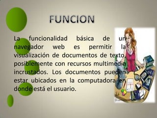 EVOLUCIONLos primeros navegadores web sólo soportaban una versión muy simple de HTML. El rápido desarrollo de los navegadores web propietarios condujo al desarrollo de dialectos no estándares de HTML y a problemas de interoperabilidad en la web. Los más modernos (como Google Chrome, Amaya, Mozilla, Netscape, Opera e Internet Explorer 8.0) soportan los estándares HTML y XHTML (comenzando con HTML 4.01, los cuales deberían visualizarse de la misma manera en todos ellos).