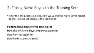 Naïve Bayes Classifier Algorithm.pptx | Weather | Science