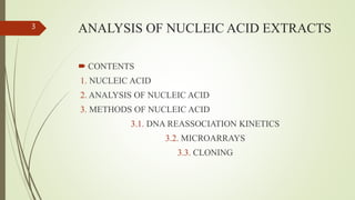 Analysis of nucleic acid | PPTX