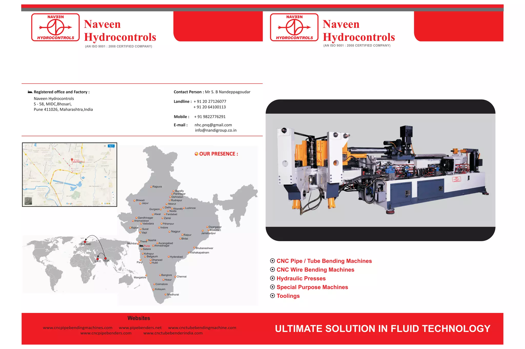 Naveen Hydrocontrols, Pune, Industrial Process Machines