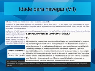 Idade para navegar (VII)
Idade para navegar (VII)
 