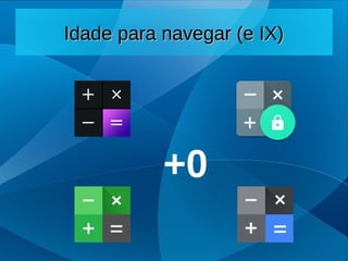 Idade para navegar (e IX)
Idade para navegar (e IX)
+0
 
