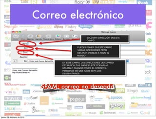 Correo electrónico




                              SPAM: correo no deseado



jueves 28 de enero de 2010
 