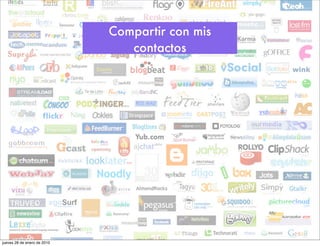 Compartir con mis
                                contactos




jueves 28 de enero de 2010
 