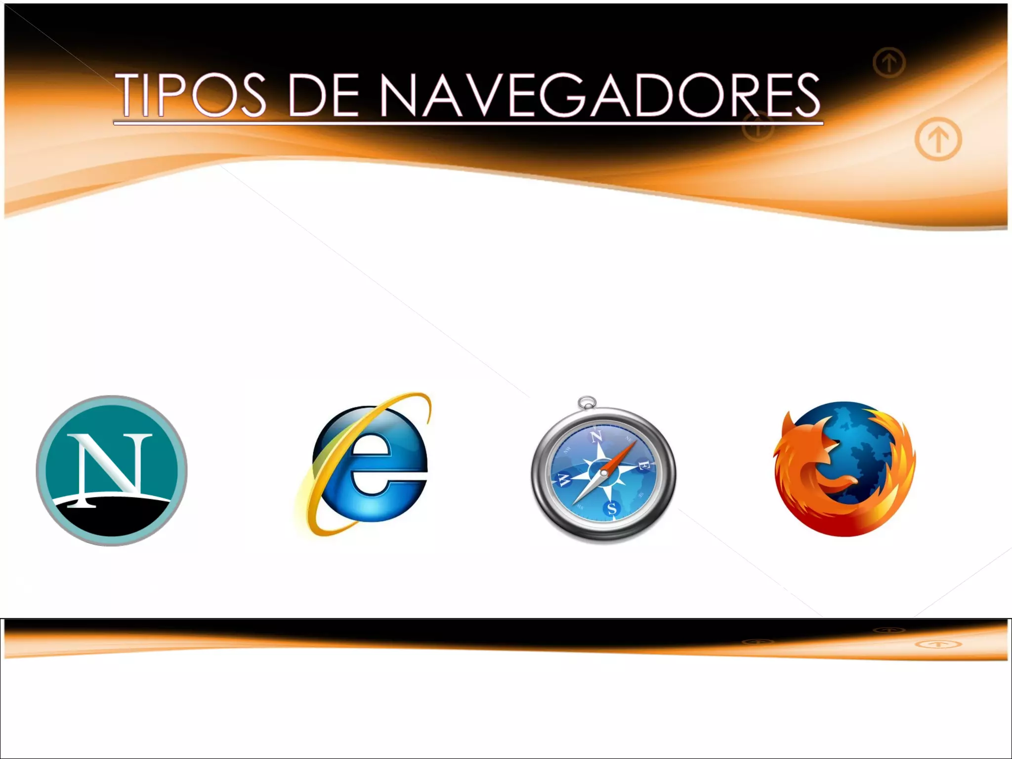 Netscape Navigator   Internet Explorer   SAFARI   Mozilla Firefox
 