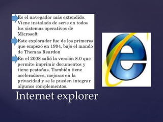 Internet explorer