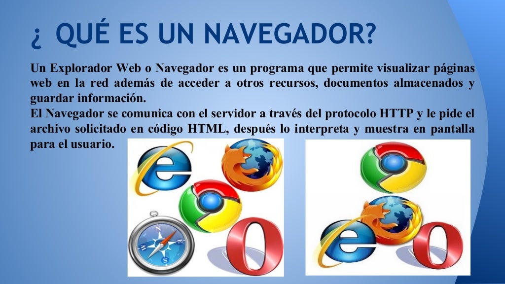 LOS NAVEGADORES MAS POPULARES