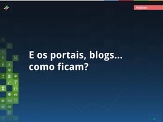 Análise

E os portais, blogs...
como ficam?

26

 