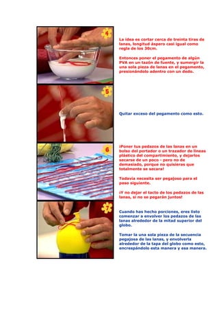 Hacer bolas para el Árbol de Navidad