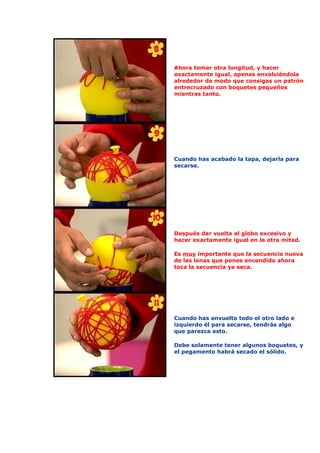 Hacer bolas para el Árbol de Navidad