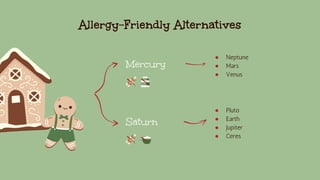 Allergy-Friendly Alternatives
Mercury
Saturn
● Neptune
● Mars
● Venus
● Pluto
● Earth
● Jupiter
● Ceres
 