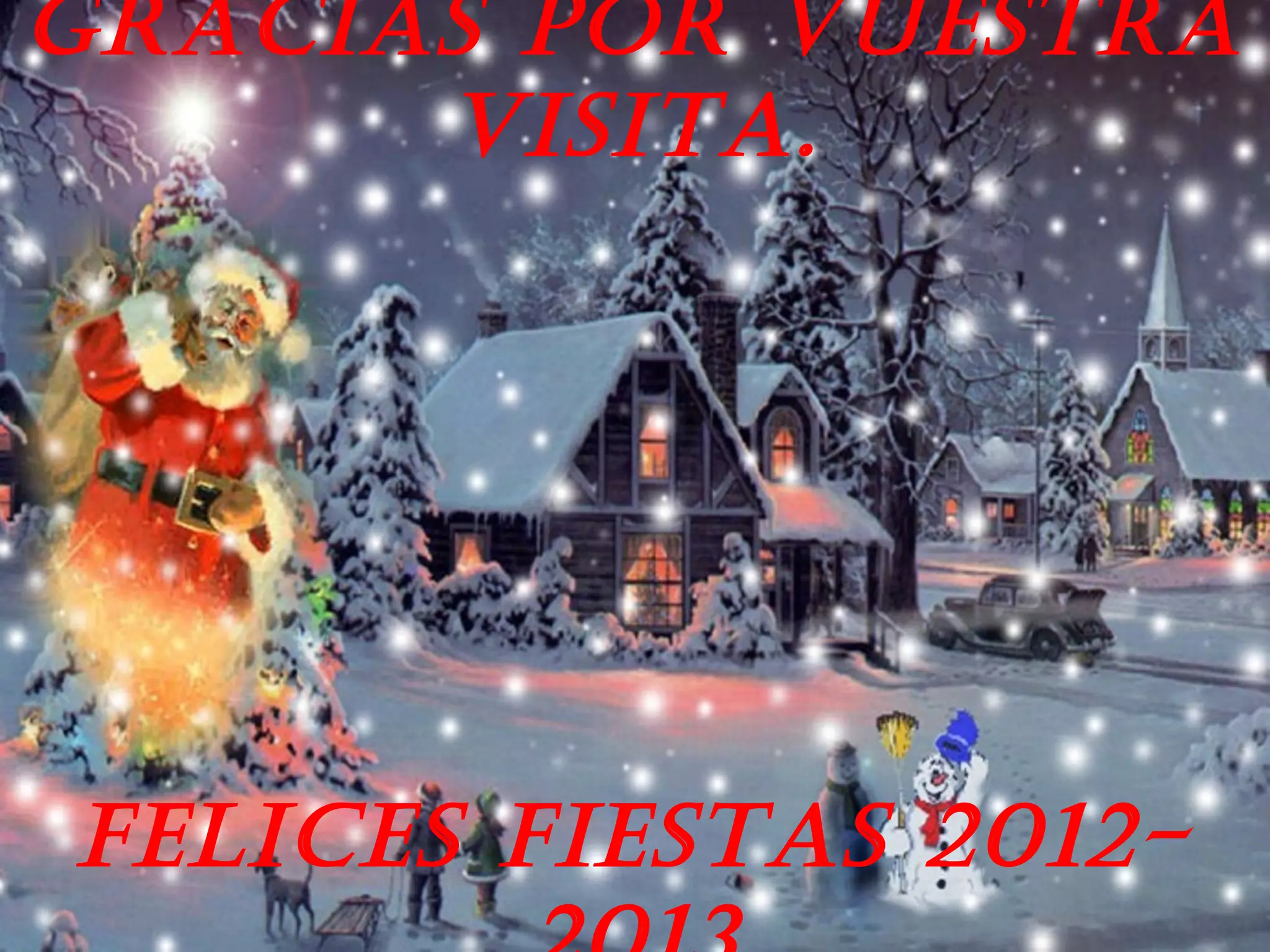 GRACIAS POR VUESTRA
VISITA.
FELICES FIESTAS 2012-