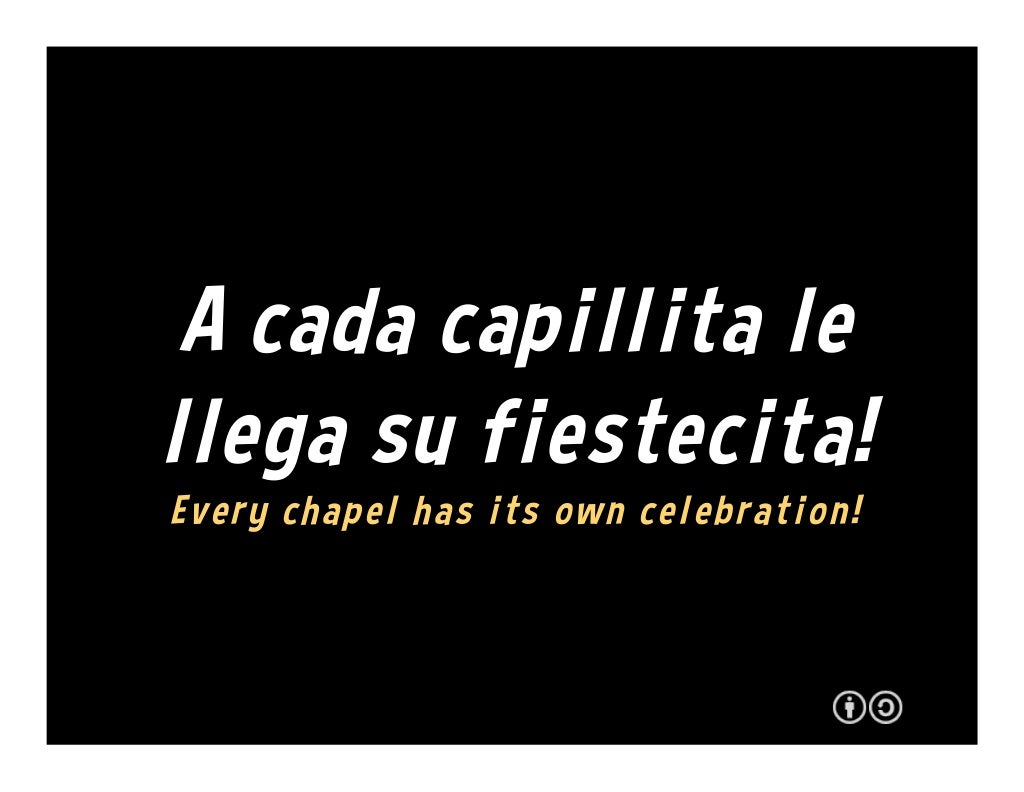 A cada capillita le llega