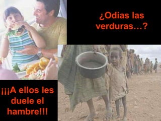 ¿Odias las verduras…? ¡¡¡A ellos les duele el hambre!!! 