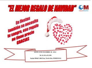 Campaña Navideña de Donación de Sangre en Pedrezuela