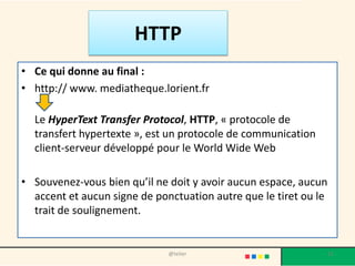 Vous ouvrez votre page de
démarrage de votre navigateur
@telier 11
 