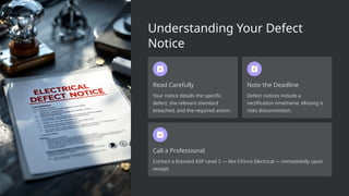 Defect Note Ausgrid Defect Repair – Electricity Defect Repair | PPTX
