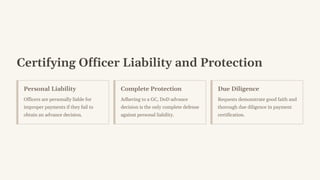Who to Contact for Advance Decision on Questionable Payments | Payment ...