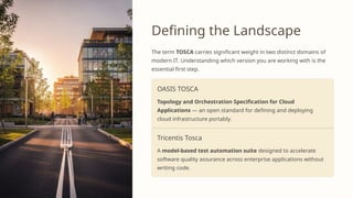 Navigating-TOSCA-From-Cloud-Orchestration-to-Test-Automation. | PPTX