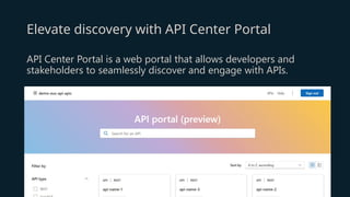 Navigating API Hurdles - The Azure API Center Advantage | PPTX