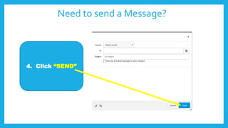 Need to send a Message?
4. Click “SEND”
 