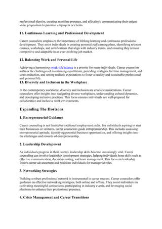Career Counseling: The Importance and Impact of Counseling | Enterprise ...