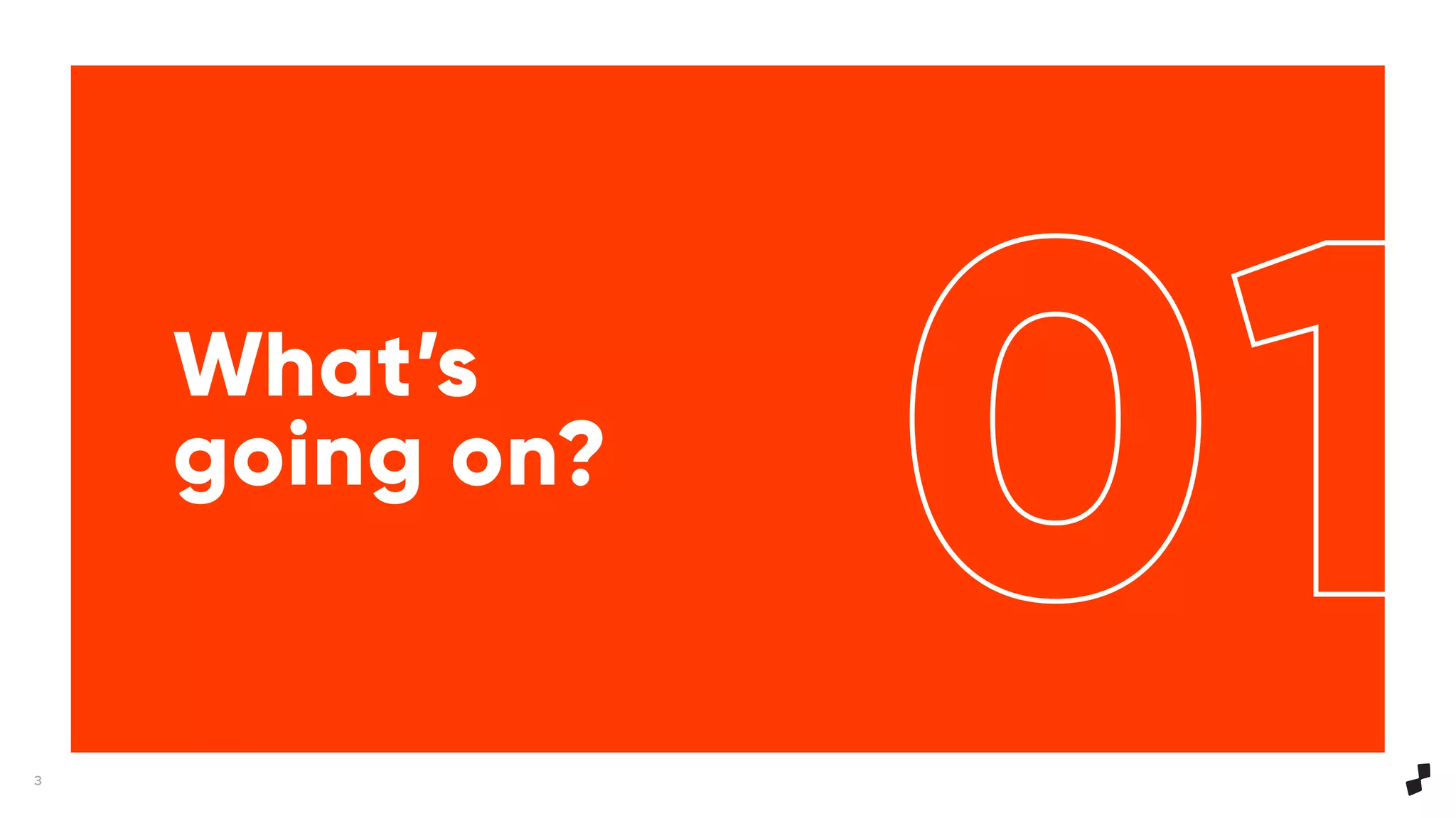 3
What’s
going on?
 