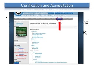 • Interested in a professional
certification/accreditation that sets you and
your company apart?
 We offer options toward CPC/T, C-DER,
MRO-A certification and accredited
facility options…
 