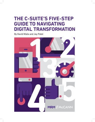 THE C-SUITE’S FIVE-STEP
GUIDE TO NAVIGATING
DIGITAL TRANSFORMATION
 