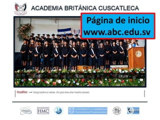 Página de iniciowww.abc.edu.sv 