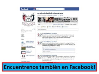 Encuentrenostambién en Facebook!