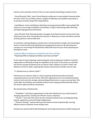 Navigating Microsoft Azure A Practical Guide to Cloud Computing and ...