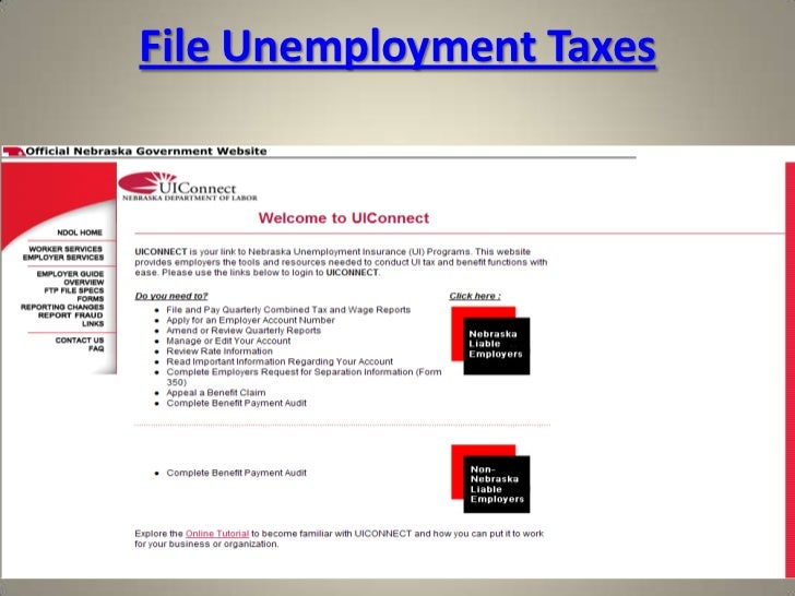 Navigating the Nebraska Dept. of Labor Website