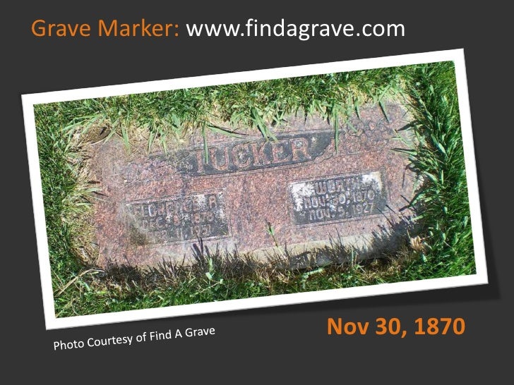 Death Certificate
Primary vs.
Secondary
Information

 November
 12th. 1872

 North Carolina
 