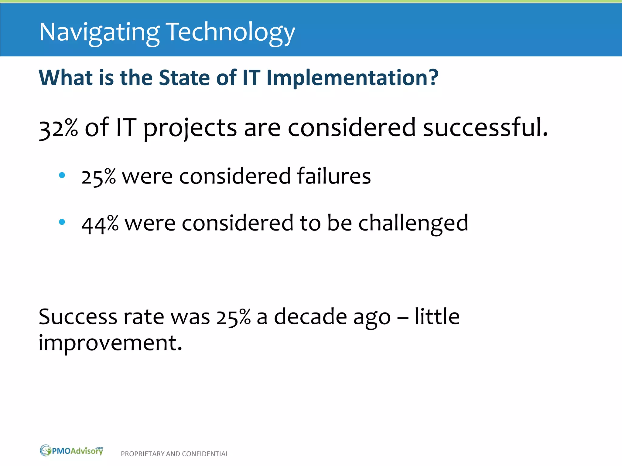 Navigating Technology – Part 1 – State of IT Implementation | PPTX