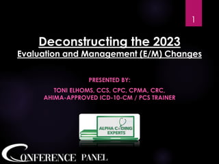 2023 Evaluation and Management (E/M) Guideline Changes Webinar | PDF ...