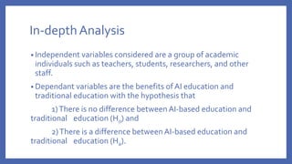 Navigating the AI Era: A Comparative Review of AI-Based Education and ...