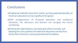 Navigating the AI Era: A Comparative Review of AI-Based Education and ...