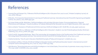 Navigating the AI Era: A Comparative Review of AI-Based Education and ...