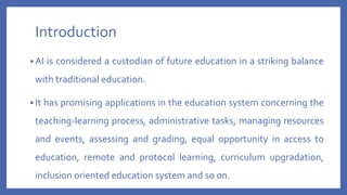 Navigating the AI Era: A Comparative Review of AI-Based Education and ...