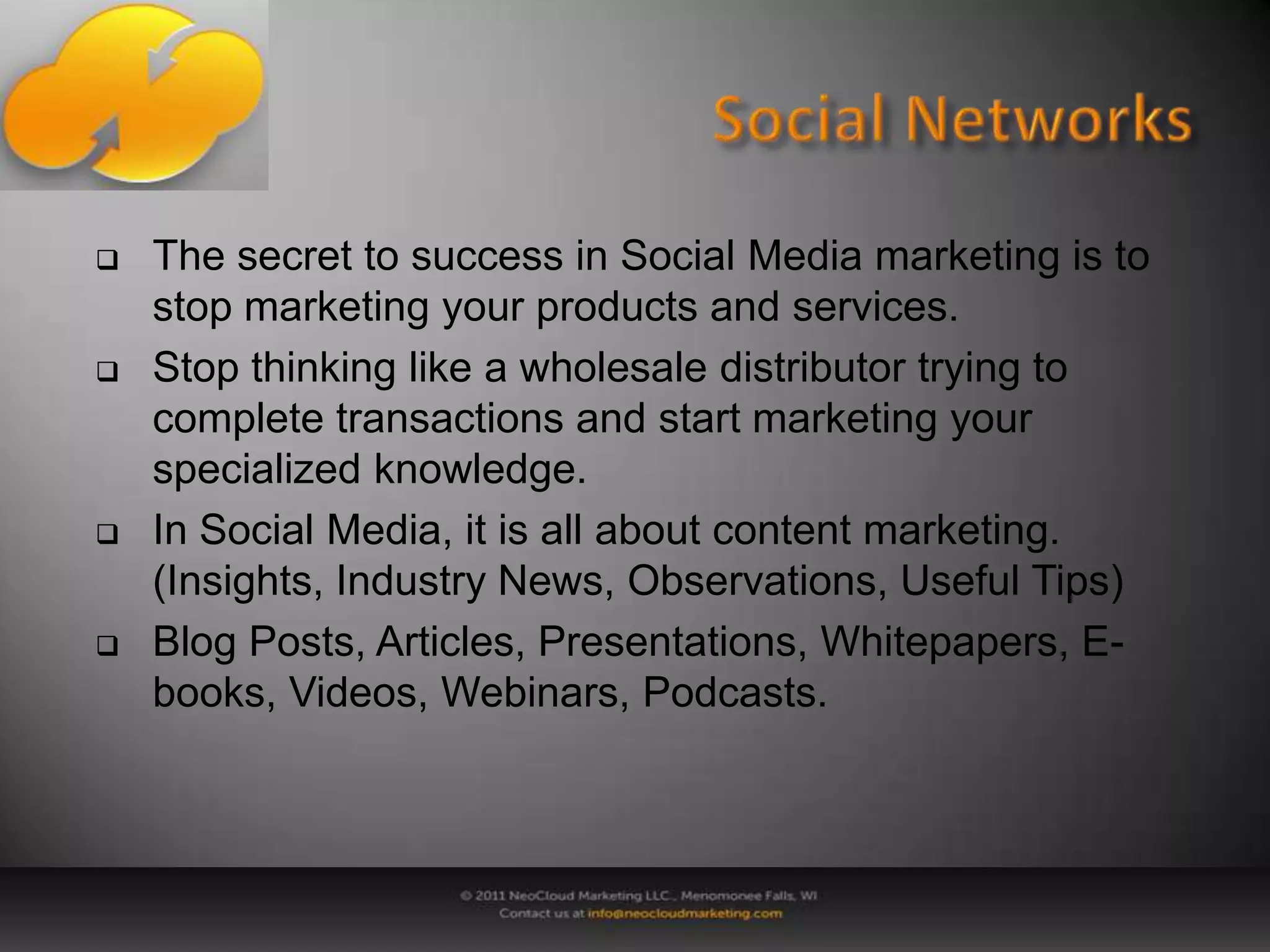 Years to reach 50 million Users:- Radio was 38 years- TV was 13 years- Internet was 4 years- Social Media Platforms was less than 2 years