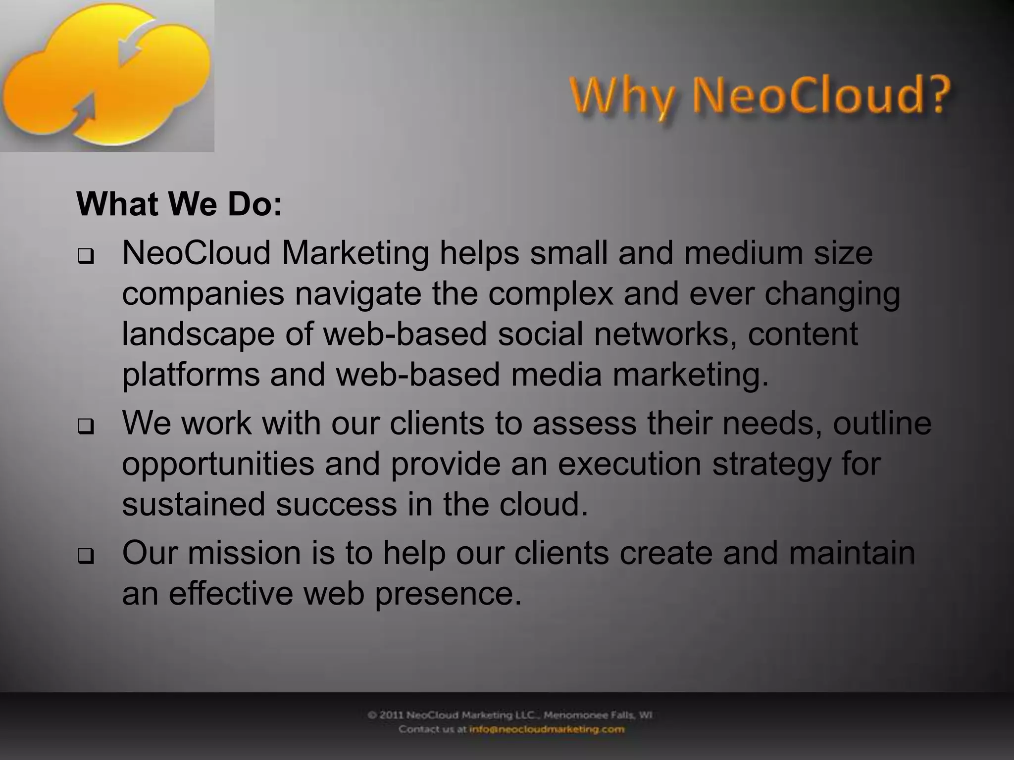 Social NetworksTwitter (140 characters can speak volumes):- Providing relevant content drives engagement, not 	how many followers you have.- Over 150 million users.- Over 200 million unique visitors per month.- 300,000 new users each day.	- Over 600 million search queries each day.